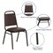 Emma and Oliver Trapezoidal Back Stacking Banquet Dining Chair - 1.5" Thick Seat